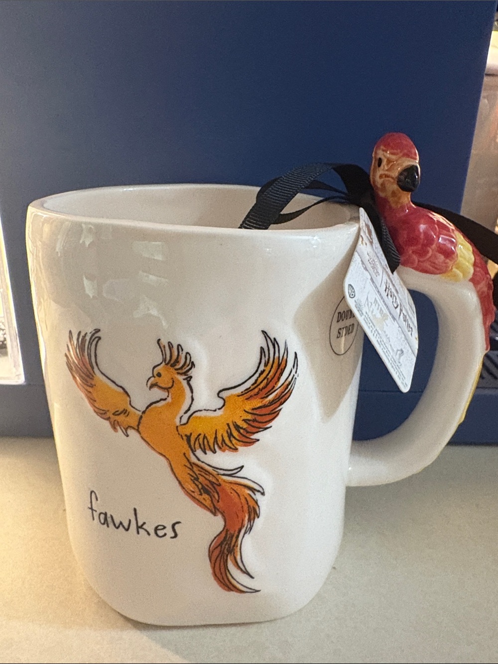 NWT Harry Potter X Rae Dunn Fawkes Phoenix Ceramic Mug